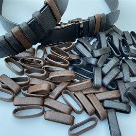 Resim Erkekler için 5/10 adet Kasa Stili Sabit Kuyruk Halka, Elbise ve İş Pantolonları için PU Malzeme Kemeri Tutucu, Orta Boy Aksesuar 