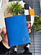 Resim goldenmod Lubeck Slım Blue Cüzdan 