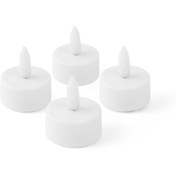 Resim KPM Dekoratif Alisya Pilli Mum - Beyaz - 4x2,5x4 cm 