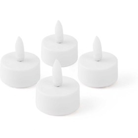 Resim KPM Dekoratif Alisya Pilli Mum - Beyaz - 4x2,5x4 cm 
