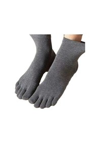 Resim Tezzgelsin Erkek 3'lü Bambu Çorabı Parmak Çorap Füme 