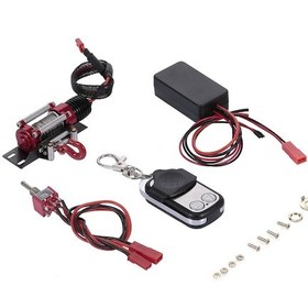 Resim Xindoker 1/10 Rc Rock Crawler İçin Metal Otomatik Gemi Vinci + Kablosuz Kumanda + Alıcı + Anahtar Seti 