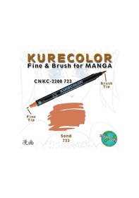 Resim Zig Kurecolor Fine & Brush For Manga Çizim Kalemi 723 Sand 