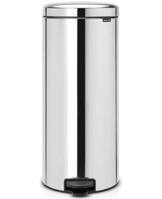 Resim Brabantia Çöp Kutusu 30 Litre Newicon Pedallı Krom 114366 Gri 