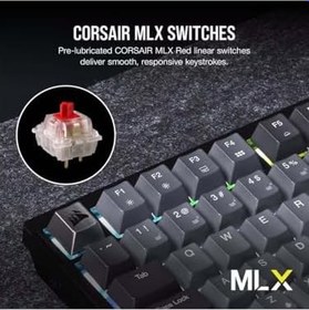 Resim CORSAIR K65 Plus Wireless RGB%78 Mekanik Klavye (CH-91D401L-TR) 
