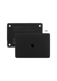Resim Apple Uyumlu MacBook Air M1 Kılıf 13 İnç Kumaş Kaplama Goat Touchıd'li M1 Air A2337 A2179 A1932 İle Siyah 