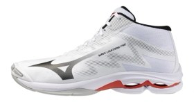 Resim Mizuno Wave Lightning Pro Mıd Unisex Voleybol Ayakkabısı Beyaz 