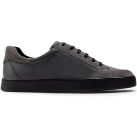 Resim Deery Hakiki Deri Gri Sneaker Erkek Ayakkabı - 01862Mgrıc01 Gri 