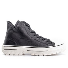 Resim Kadın Deri Sneaker 