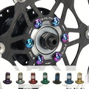 Resim 12 Paslanmaz Çelik Bisiklet Disk Brakörü Rotor Vidası - T25 Torx, M5X9Mm - Yolu ve Dağ Bisikletleri için Dayanıklı Hidrolik Brakör Fixleme Vidaları. 