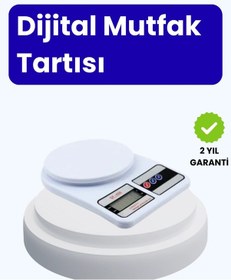 Resim Dijital Mutfak Terazisi 10kg Kapasiteli 1g Hassasiyetli Renkli 
