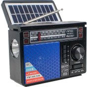 Resim Hobimtek NS-2032S Solar Bluetooth Radyo Güneş Enerjili Gece Lambalı 18 cm 