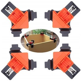 Resim Sones 4 Adet/takım 90 Derece Ağaç İşleme Dik Açı Klipsi Opp Torba 