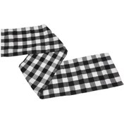 Resim Anjiexun 13x70 İnç Siyah Beyaz Ekose Masa Örtüsü, Parti Ev Dekorasyonu İçin 