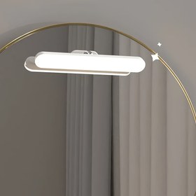 Resim GVTCO 1 Adet LED Ayna Işığı, Duvar Okuma Lambası, Yatak Odası Sehpa Lambası, Mutfak Tezgahı Işığı, Dolap Aydınlatması, Moda Makyaj Işığı, Dekoratif Işık, Sanatsal Lamba, Modern Beyaz LED Vanity Işığı, Tuvalet Masası Lambası, Vanity Aynası Işığı, 3 Renk Modu, 1200mA, 3000K-6000K, Gardırop, Mutfak, Yatak Odası, Raflar, Dolaplar İçin Uygun 
