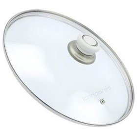 Resim Doğuş Tencere Sahan Tava Cam Kapağı Kapak 30 Cm Beyaz Tutma Tepesi 