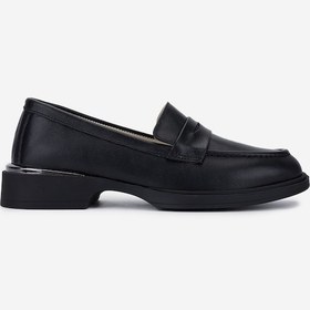 Resim Valmenti Kadın Siyah Deri Loafer Ayakkabı 775 2653 Bn Ayk Y25 Sıyah Dr Siyah 