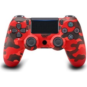 Resim Geeroyoo Ps4 İçin Kablosuz Bluetooth Oyun Kolu - 6 Eksenli Jiroskop, 3.5mm Ses Girişi, Işıklı Şerit Ve Ergonomik Tasarım Kamuflaj Kırmızı 