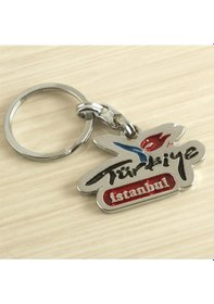 Resim Depomıx Türkiye Yazılı Metal Anahtarlık-gümüş Rengi Çok Renkli 