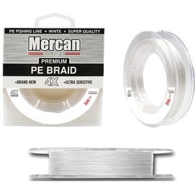 Resim Mercan Pe Örgü Premium 4X İp 300 M Beyaz Misina 