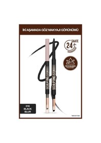 Resim Maybelline New York Sculpting Stix Çift Uçlu Göz Kalemi 016 Black Blur 