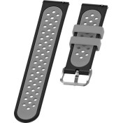 Resim Silikon Bileklik Fitbit Versa2 Akıllı Izle Yedek Siyah + Gri 