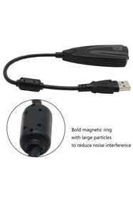 Resim Derwell Kablolu Usb Ses Kartı 5hv2 Sound Tak Kullan Kulaklık Mikrofon Çıkışı 7.1 USB To Audio Çevirici Ses 