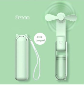 Resim 2000 Mah Mini Taşınabilir Fan Usb Şarj Edilebilir Soğutucu 1 Adet 