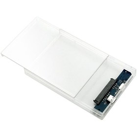 Resim 2.5 İnç Usb 2.0 Sata Ssd Harddisk Hdd Harici Kutu Şeffaf Dd-115T 