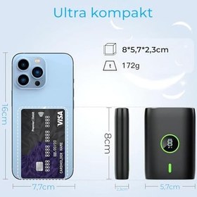 Resim Woyax by Deji Powerbank 10000 mAh 22.5W Hızlı Taşınabilir Şarj Cihazı - Siyah 