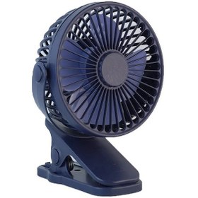 Resim Creative Mini Taşınabilir Masa Vantilatörü Klipsli Şarj Edilebilir Mavi Usb İle Çalışır 