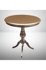 Resim BENGİ TİCARET Fiskos Sehpa EKO 90503 Baba 4Ayak 65 CM Hareketli MDF Tabla Parlak Gold El Yapım 