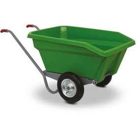 Resim tarımmahsulleriofisi Plastik el arabası. Saman balya yük eşya taşıma arabası. Çiftlik arabası 250 Lt 
