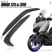 Resim Yamaha XMAX 125 & 300 Yan Koruyucuları - Çizilmeye Karşı Dirençli Kapak Paneli Koruyucuları, 2021-2022 Modelleri İçin Mükemmel Uyum, Dayanıklı Plastik ile X-MAX İşareti, Süslemeleri Çiziklerden Korur, Motosiklet Koruması | Geliştirilmiş Görünürlük Grafikleri | 