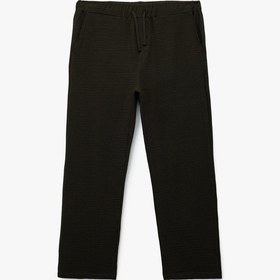 Resim Koton Pamuklu Dokulu Cep Detaylı Beli Bağcıklı Eşofman Altı Haki 6wam40016mk Haki 