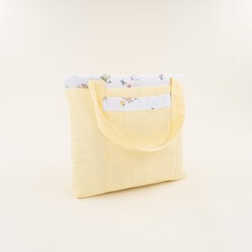 Resim Bebek Bakım Çantası - Sarı Muslin - Çiftlik Hayvanları 