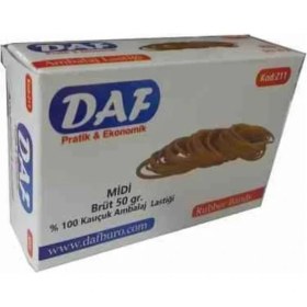 Resim Daf Midi Brüt Kauçuk Ambalaj Lastiği, 50 Gr, Pratik ve Ekonomik 