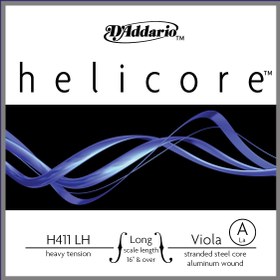 Resim D'Addario H411LH Helicore Tek Viyola Teli - Heavy (La) 