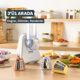Resim Tefal Fresh Express 150 Watt 3 Fonksiyonlu Doğrayıcı Rondo 