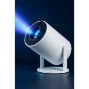 Resim Teknomie Taşınabilir Akıllı Projektör – Ultra Hd, Kablosuz Wi-Fi, Bluetooth, Ev Sineması Deneyimi, Telefon Uyumlu, Dahili Batarya, Kumandalı Hoparlörlü Mini Projektör 
