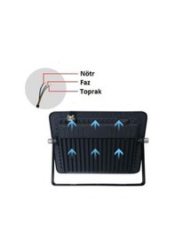 Resim Cata Ct-4666 600w Platinum Led Projektör 6400k Beyaz Işık 