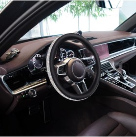 Resim Genel Markalar Tasli Gecmeli Direksiyon Kilifi Cok Renkli Derili 