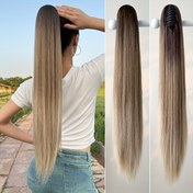Resim 1 adet Unisex-Yetişkin Uzun At Kuyruğu Sentetik Elyaf Saç Ek Parçası, Yüksek Sıcaklık Elyafı, Düz Saç, Çoklu Renk Mevcut, Temel Stil, Günlük Giyim için 66,04 cm 