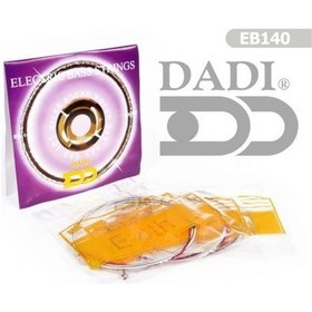 Resim Dadi Eb140 Bas Gitar Teli Orta Seviye - 4 Telli Set Nikel Kaplama Çelik, Zengin Harmonik İçerik, Uzun Sustain Ve Kararlı Akort Yapısı Uyum: Tüm Standart 4 Telli Bas Gitarlar 