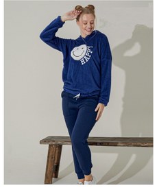 Resim tissue Welsoft Hoodie Kadın Eşofman Takımı (Happy) 