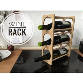 Resim Opencart Küçük Şarap Rafı - 3 Şişe Sadece Plastik Aparattır 