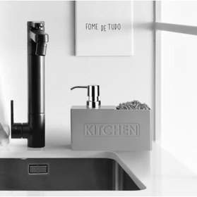 Resim Perotti kitchen sıvı sabunluk 13198 gri 