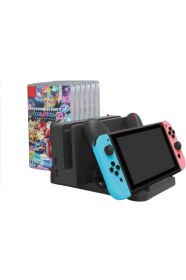 Resim Yues Nintendo Switch Stand & Joy-Con Şarj Standı - Oyun Kartı Bölmeli 