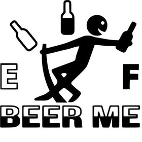 Resim Beer Me - Araç, Oto, Laptop, Duvar Uyumlu Sticker 40 36 Cm 