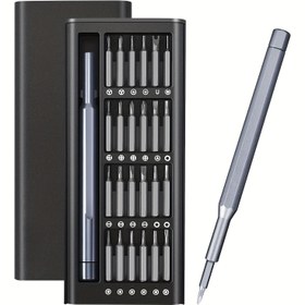 Resim 25"te 1 Hassas Tornavida Seti, Cep Telefonu ve Tablet Ayrıştırma için Çok Fonksiyonlu Onarım Aletleri, Dayanıklı Plastik, Şarj Edilmemiş - Çeşitli Vidalı Başlıklar ile 